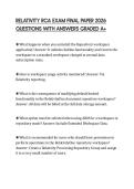 RELATIVITY RCA EXAM FINAL PAPER 2026 QUESTIONS WITH ANSWERS GRADED A&plus;