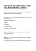 RELATIVITY RCA EXAM PRACTICE SOLUTION 2026 TESTED QUESTIONS GRADED A&plus;