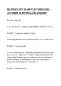 RELATIVITY RCA EXAM STUDY GUIDE 2026 ACCURATE QUESTIONS AND ANSWERS