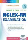 Davis's Q&A for the NCLEX-RN Examination&comma; 2010 Test Plan&colon; Over 5&comma;000 Practice Questions & Rationales