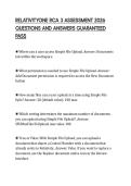 RELATIVITYONE RCA 3 ASSESSMENT 2026 QUESTIONS AND ANSWERS GUARANTEED PASS