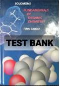 Fundamentals of Organic Chemistry 5e Test Bank 2025&ndash;2026 Updated
