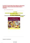 Understanding Human Differences&colon; Multicultural Education for a Diverse America 6th Edition &ndash; Complete Test Bank All Chapters &vert; Verified 100&percnt; Original &vert; A&plus; Grade Study Guide &ndash; Kent L&period; Koppelman &vert; ISBN 978-0135196731