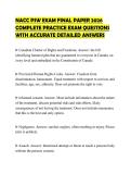 NACC PSW EXAM FINAL PAPER 2026 COMPLETE PRACTICE EXAM QUESTIONS WITH ACCURATE DETAILED ANSWER