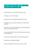 NACC PSW EXAM SCRIPT FULL QUESTIONS AND DETAILED ANSWERS 2025