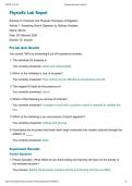 PhysioEx Lab Report Exercise 8&colon; Chemical and Physical Processes of Digestion Activity 1&colon; Assessing Starch Digestion by Salivary Amylase 