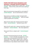 Publix Deli ROI Exam Questions and Answers Already Solved Graded A&plus;