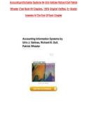 Accounting Information Systems 9th Edition &ndash; Complete Test Bank All Chapters &vert; Verified 100&percnt; Original &vert; A&plus; Grade Study Guide &ndash; Ulric Gelinas&comma; Richard Dull & Patrick Wheeler &vert; ISBN 978-1133934400