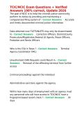 TCIC NCIC Exam Questions &plus; Verified Answers 100- correct&comma; Update 2026