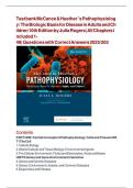 Test Bank for McCance and Huether&rsquo;s Pathophysiology&colon; The Biological Basis for Diseases in Adults and Children&comma; 10th Edition &ndash; All Chapters Complete Guide &vert; Latest 2025&sol;2026 Verified Correct Questions and Answers