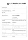 NMNC 1110 Exam 3 UPDATED ACTUAL Questions and CORRECT  Answers 