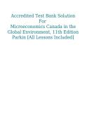 Solution Manual & Test Bank &ndash; Microeconomics&colon; Canada in the Global Environment&comma; 11th Edition by Parkin &vert; All Lessons Included &vert; Verified Questions & Answers &vert; A&plus; Guaranteed