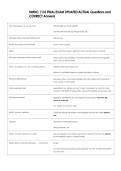 NSG 101- Introduction to Nursing&colon; Unit 1 UPDATED ACTUAL Questions and  CORRECT Answers 