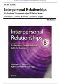 Test Bank - Interpersonal Relationships 8th Edition &lpar;Arnold&comma; 2020&rpar;&comma; All Chapter 1-26&vert; Complete Best Exam Practice Guide&sol; Newest Edition