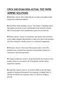 CPCU 540 EXAM 2026 ACTUAL TEST PAPER VERIFIED SOLUTIONS