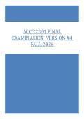 ACCT 2301 FINAL EXAMINATION&comma; VERSION &num;4 FALL 2026 