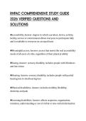 RHFAC COMPREHENSIVE STUDY GUIDE 2026 VERIFIED QUESTIONS AND SOLUTIONS