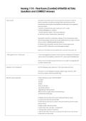 Nursing 1110 - Final Exam &lpar;Comfort&rpar; UPDATED ACTUAL  Questions and CORRECT Answers