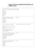 Nursing 1110 Final Exam UPDATED ACTUAL Questions and  CORRECT Answers 