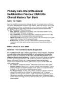TEST BANK&colon; Primary Care&colon; Interprofessional Collaborative Practice 6th Edition &lpar;Buttaro&rpar; &vert; 2026 Guidelines &lpar;ADA&comma; GOLD&comma; USPSTF&rpar; &vert; 55&plus; Elite Q&A with Rationales