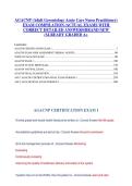 AGACNP &lpar;Adult Gerontology Acute Care Nurse Practitioner&rpar; EXAM COMPILATION &sol;ACTUAL EXAMS WITH CORRECT DETAILED ANSWERS&sol;BRAND NEW &sol;ALREADY GRADED A&plus;