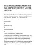 NAHQ PRACTICE CPHQ EXAM SCRIPT 2026 FULL QUESTIONS AND CORRECT ANSWERS GRADED A&plus;
