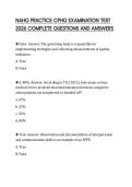 NAHQ PRACTICE CPHQ EXAMINATION TEST 2026 COMPLETE QUESTIONS AND ANSWERS