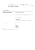 NUR 405 Final Exam Review UPDATED ACTUAL Questions  and CORRECT Answers 