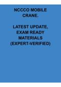 NCCCO Mobile Crane 2026 &vert; Updated Practice Test & Verified Answers &vert; Crane Operator Exam Prep
