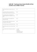 NURS 405 - Final Exam Study Guide UPDATED ACTUAL  Questions and CORRECT Answers