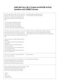 NURS 405 Prep U Ricci Chapter 46 UPDATED ACTUAL  Questions and CORRECT Answers 