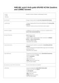 NURS 405&colon; exam 2 study guide UPDATED ACTUAL Questions  and CORRECT Answers