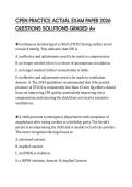CPEN PRACTICE ACTUAL EXAM PAPER 2026 QUESTIONS SOLUTIONS GRADED A&plus;