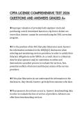 CPFA LICENSE COMPREHENSIVE TEST 2026 QUESTIONS AND ANSWERS GRADED A&plus;