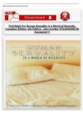 Test Bank for Human Sexuality in a World of Diversity&comma; Canadian Edition&comma; 6th Edition by Spencer A&period; Rathus&comma; Jeffrey S&period; Nevid & Lois Fichner-Rathus &vert; Chapters 1&ndash;18 &vert; Verified Q&A
