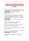 EDAPT&colon; Collaboration and Healthcare Quality Exam Prep 2026 Questions And Answers &period;