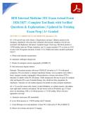 BIM Internal Medicine ITE Exam Actual Exam 2026&sol;2027 &vert; Complete Test Bank with Verified Questions & Explanations &vert; Updated In-Training Exam Prep &vert; A&plus; Graded