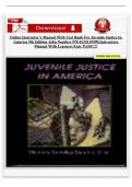Test Bank for Juvenile Justice in America&comma; 9th Edition by Clemens Bartollas &vert; All Chapters &vert; Verified Q&A &vert; 2024 Edition