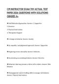 CPI INSTRUCTOR EXAM 709 ACTUAL TEST PAPER 2026 QUESTIONS WITH SOLUTIONS GRADED A&plus;