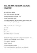 NAO TEST 4 100 2026 SCRIPT COMPLETE SOLUTIONS