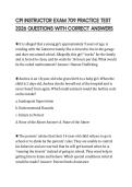 CPI INSTRUCTOR EXAM 709 PRACTICE TEST 2026 QUESTIONS WITH CORRECT ANSWERS