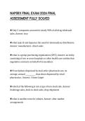 NAPSRX FINAL EXAM 2026 FINAL ASSESSMENT FULLY SOLVED