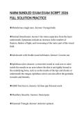 NARM BUNDLED EXAM EXAM SCRIPT 2026 FULL SOLUTION PRACTICENARM BUNDLED EXAM EXAM SCRIPT 2026 FULL SOLUTION PRACTICE