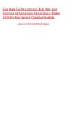 Statistics&colon; The Art and Science of Learning from Data 3rd Edition &ndash; Complete Test Bank All Chapters &vert; Verified 100&percnt; Original &vert; A&plus; Grade Study Guide &ndash; Agresti & Franklin &vert; ISBN 978-0321755940