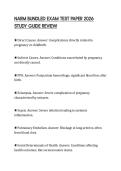 NARM BUNDLED EXAM TEST PAPER 2026 STUDY GUIDE REVIEW