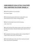 NARM BUNDLED EXAM ACTUAL EXAM PAPER 2026 QUESTIONS SOLUTIONS GRADED A&plus;