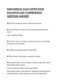 NARM BUNDLED EXAM CERTIFICATION EVALUATION 2026 COMPREHENSIVE QUESTIONS ANSWERS