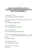 CPPA EXAMS BUNDLE ACTUAL CERTIFICATION 2026 QUESTIONS WITH SOLUTIONS GRADED A&plus;