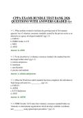 CPPA EXAMS BUNDLE TEST BANK 2026 QUESTIONS WITH ANSWERS GRADED A&plus;