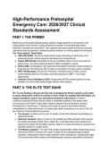Elite Prehospital Emergency Care Test Bank &lpar;2026&sol;2027&rpar; &vert; NREMT Clinical Judgment Mastery &vert; AHA 2025 & Surviving Sepsis 2026 Updated